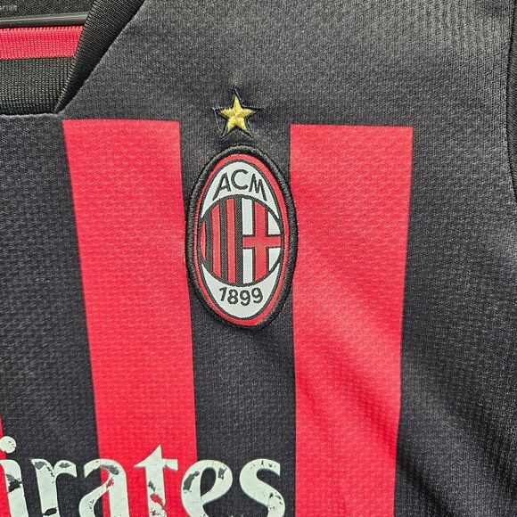 Puma AC Milan 22/23 Home Jersey Ronaldinho Size 22 Black Red Soccer Football - Picture 3 of 12